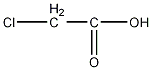 Chloroacetic acid structural formula