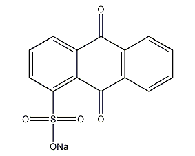 Anthraquinone-1-sodium sulfonate structural formula