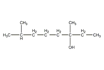3,7-dimethyl-3-octanol structural formula