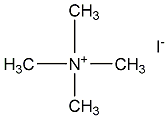 Tetramethylammonium iodide structural formula