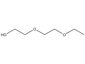 Diethylene glycol ethyl ether structural formula