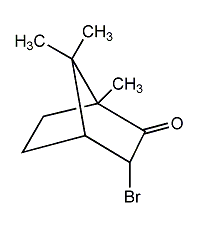 D-bromocamphor structural formula