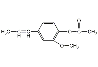 Isoeugenyl acetate structural formula