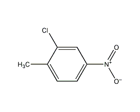 2-Chloro-4-nitrotoluene structural formula