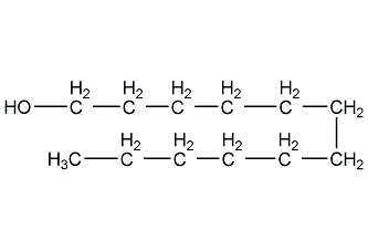 1-Dodecyl alcohol structural formula