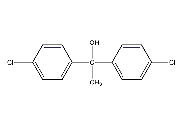 Structural formula of dicofol
