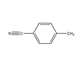Structural formula of p-toluenenitrile