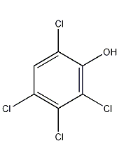 2,3,4,6-tetrachlorophenol structural formula