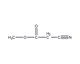 Methyl cyanoacetate structural formula