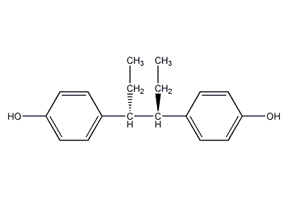 Structural formula of estradiol