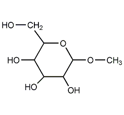 α-D-methylglucoside structural formula