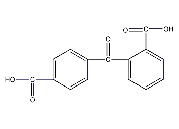 Structural formula of benzophenone-2,4'-dicarbonate