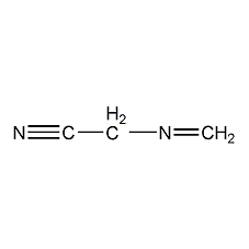 Methylene aminoacetonitrile structural formula