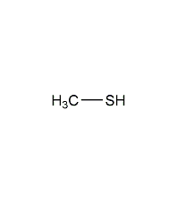 Methyl mercaptan structural formula