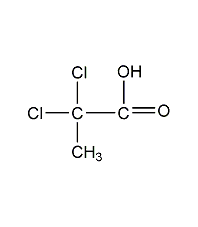 2,2-dichloropropionic acid structural formula