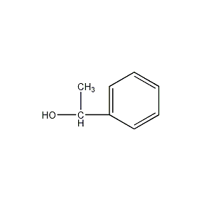 (R,S)-(±)-1-phenylethanol structural formula
