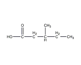 3-methylpentanoic acid structural formula
