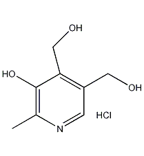 Pyridoxine hydrochloride structural formula