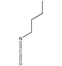 Butyl isocyanate structural formula