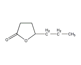 γ-enantholactone structural formula