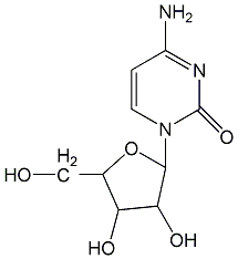 Cytosine nucleoside structural formula