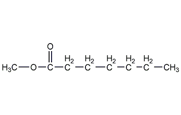 Methyl enanthate structural formula