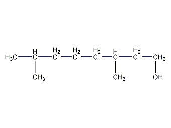 3,7-dimethyl-1-octanol structural formula