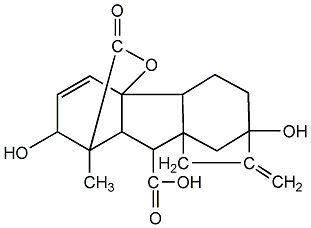 Gibberellic acid structural formula