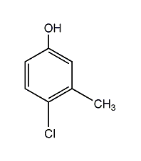 4-chloro-3-methylphenol structural formula