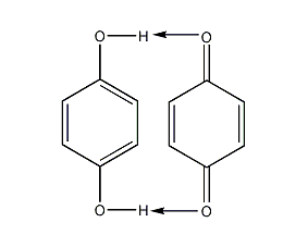 Quinohydroquinone structural formula