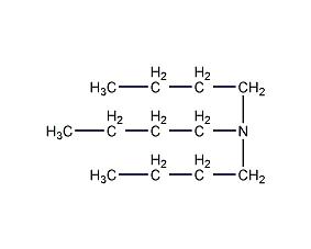 Tributylamine structural formula
