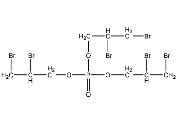 Tris(2,3-dibromopropyl)phosphate structural formula