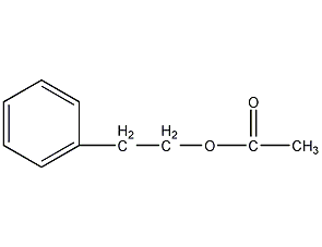 2-Phenethyl acetate structural formula