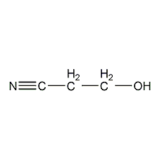 3-hydroxypropionitrile structural formula