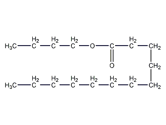 Butyl laurate structural formula