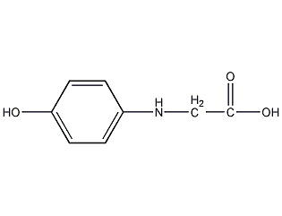 N-(4-hydroxyphenyl)glycine structural formula