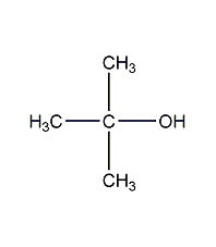 tert-butyl alcohol structural formula
