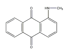 1-methylaminoanthraquinone structural formula