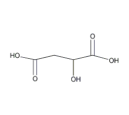 L-(-)-malic acid structural formula