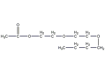2-(2-n-butoxyethoxy)ethyl acetate structural formula