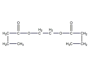 Ethylene glycol dibutyrate structural formula