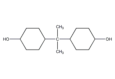 2,2-bis(4-hydroxycyclohexyl)propane structural formula