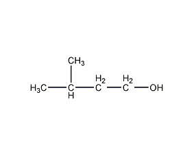 3-methyl-1-butanol structural formula