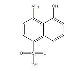 1-amino-8-naphthol-4-sulfonic acid structural formula