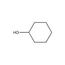 Cyclohexanol structural formula