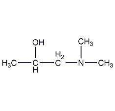 1-dimethylamino-2-propanol structural formula