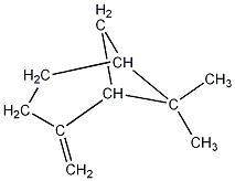 β-pinene structural formula