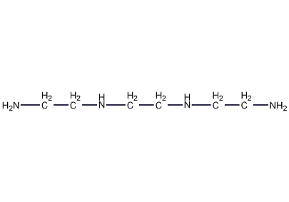Triethylenetetramine structural formula