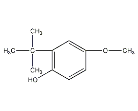 3-tert-butyl-4-hydroxyanisole structural formula