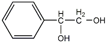 Phenylethylene glycol structural formula